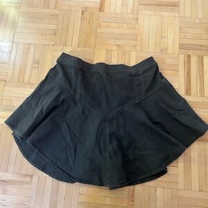 Aerie Black Flared Skirt